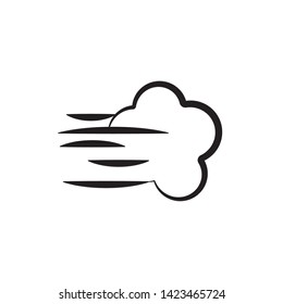 flat wind icon symbol sign, vector, eps 10, logo template