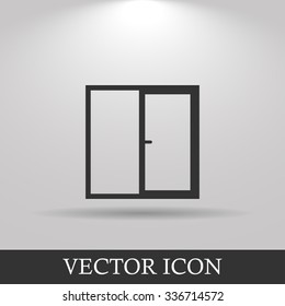 Flat  Window icon, vector illustration  Flat design style eps 10