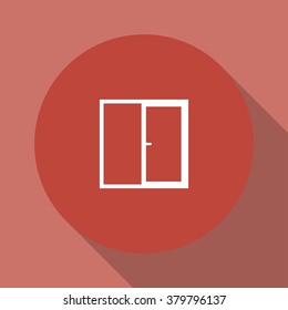 Flat  Window icon, vector illustration  Flat design style eps 10