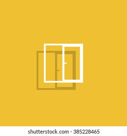 Flat  Window icon, vector illustration  Flat design style eps 10