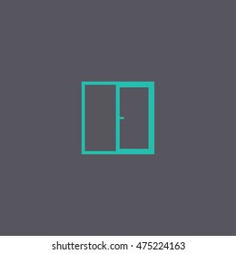 Flat Window icon, vector illustration Flat design style eps 10