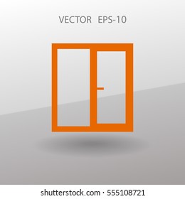 Flat Window icon, vector illustration