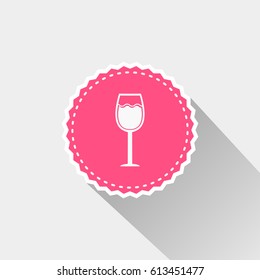 flat wine glass icon