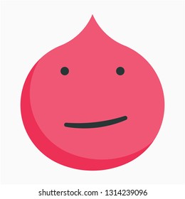 Flat wink an eye vector icon