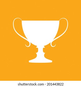 Flat Winner Trophy Award Golden App Icon