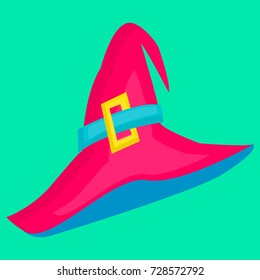 flat witches hat Halloween
