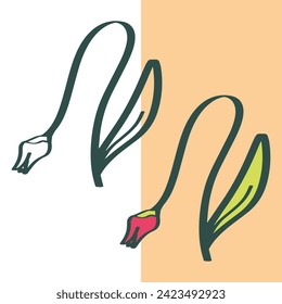 flat withered flower icon, editable vector file for all of your graphic needs
