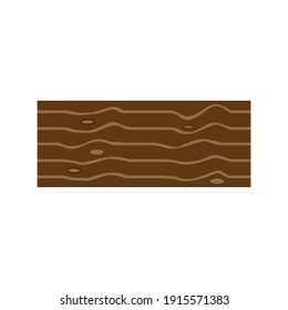 Flat wood icon. Nature furniture symbol. Logo design element
