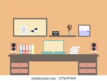 espacio de trabajo plano, diseño plano, escritorio, portátil, netbook, macbook, 
