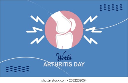 Flache weltweite Arthritis - Tageshintergrund