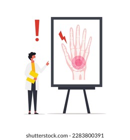 Flat world arthritis day vector illustration