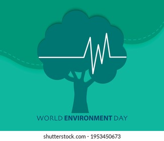 Flat World Environment Day Vector