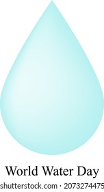 Flat world water day illustration ,save water
