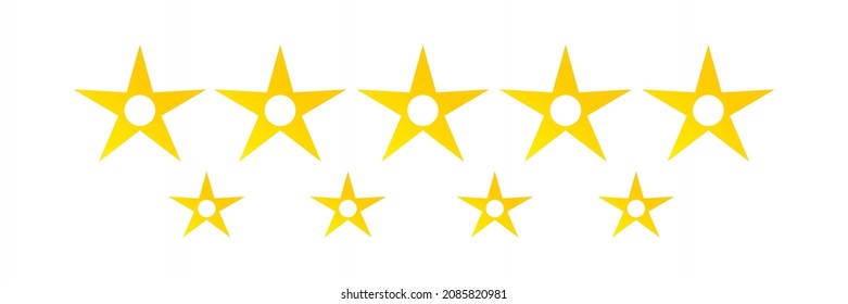 Flat yellow star icon. Sparkling Star, Christmas vector symbol isolated