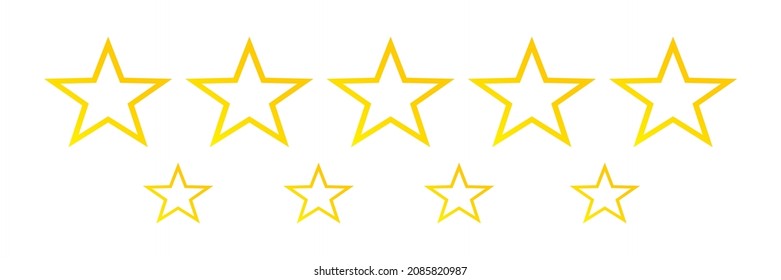 Flat yellow star icon. Sparkling Star, Christmas vector symbol isolated