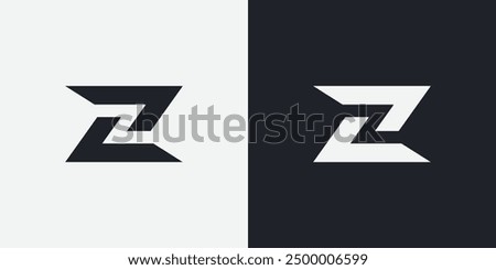 Flat #z letter logo collection