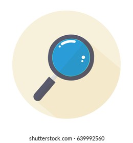 Flat zoom search icon