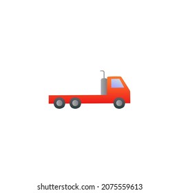 
Flatbed, flatbedlorry truck icon in gradient color, isolated on white 
 