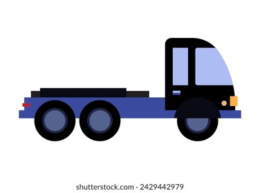 Flatbed Truck Icon Vector Illustration