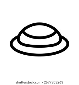 Ilustração de design de símbolo de vetor de ícone de pão achatado