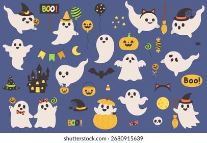 flatdesign hand drawn Halloween