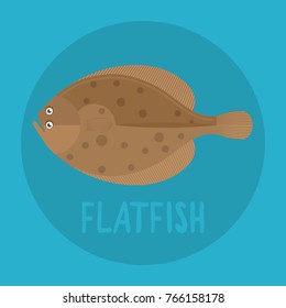 Flatfish flat icon