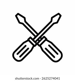 Flathead Screwdriver Icon, Screwdriver Icon