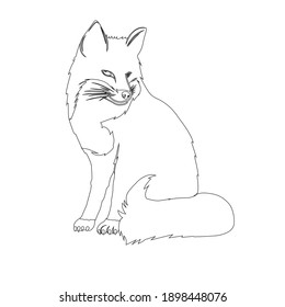 flaticon animal fox outline vector illustration
