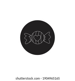 flaticon candy valentine solid vector illustration