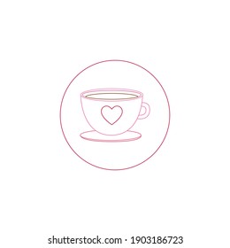 flaticon chocolate drink valentine color line vector illustration