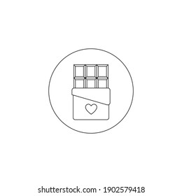 flaticon chocolate valentine outline vector illustration