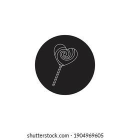 flaticon lollipops valentine solid vector illustration