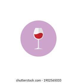 flaticon red wine valentine vector illustration