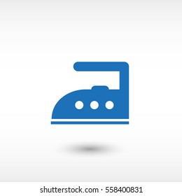 Flatiron -  blue vector icon