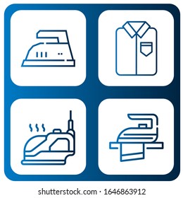 flatiron simple icons set. Contains such icons as Iron, Ironed, can be used for web, mobile and logo