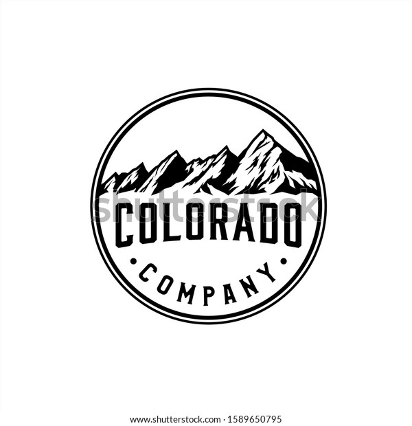 Flatirons Mountains Colorado Boulders Company Stock Vector (Royalty ...