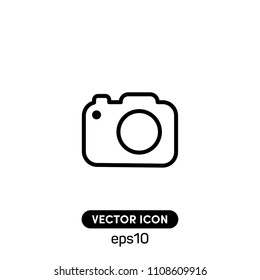 Flat,Modern, Creative Camera Sign Vector Icon Illustration For Web And Mobile Application Isolated On White Background.Ui/Ux.Premium Quality.