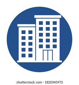 
Flats building Vector Icon which can easily modify or edit
