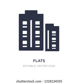 flats icon on white background. Simple element illustration from Social media marketing concept. flats icon symbol design.