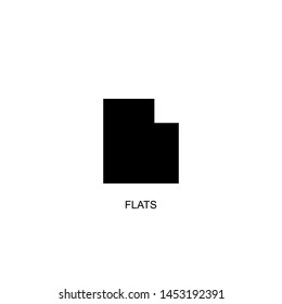 flats icon vector black design