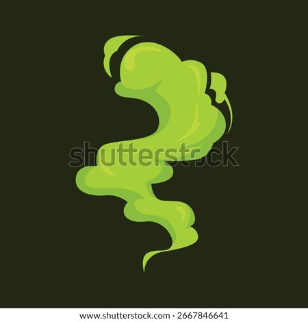 A flat-style cartoon set of smoke, toxic fumes, and gas clouds with puff and explosion effects. Perfect for animations, pollution, hazard signs, and creative environment illustrations.