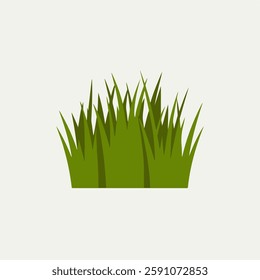 A Flat-Style Fresh green leaf on a Plain White Background