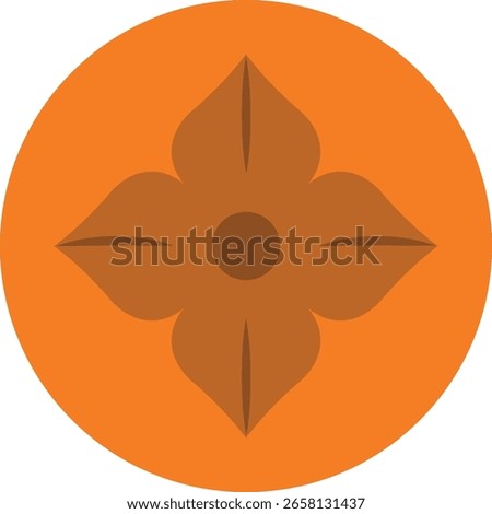 A flat-style illustration of persimmons or gotgam, enjoyed during Korean autumn and Chuseok. Featuring traditional seasonal fruit, ideal for Asian harvest themes and fall festival designs.
