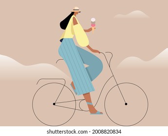 flat-style illustration, used in different directions