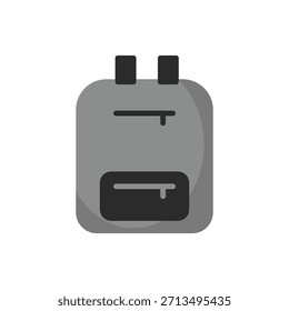 Icono de bolso portátil de estilo plano que representa la protección de la computadora, los viajes de negocios y los accesorios de trabajo diario. Ideal para herramientas de oficina, equipo tecnológico, desplazamientos, App, Sitios web y diseños de interfaz modernos.