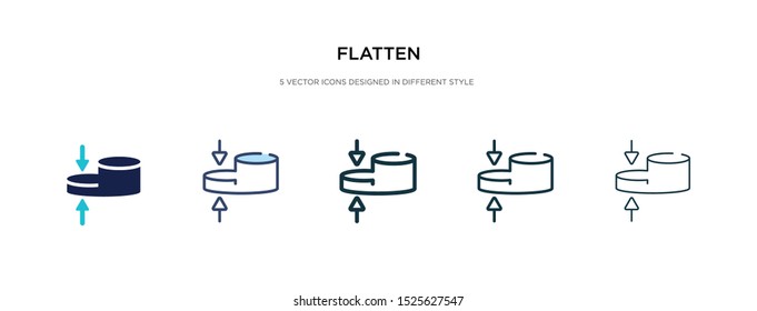 flatten icon in different style vector illustration. two colored and black flatten vector icons designed in filled, outline, line and stroke style can be used for web, mobile, ui