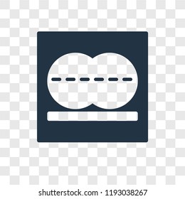 Flatten vector icon isolated on transparent background, Flatten transparency logo concept