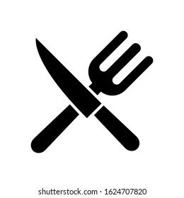 flatware - fork, spoon , plate and knife icon vector design template