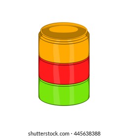 Flavor for electronic cigarette icon in cartoon style on a white background