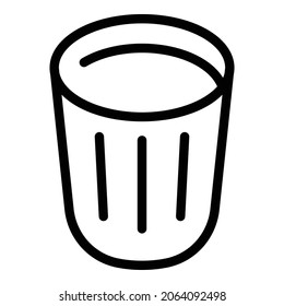 Flavor mug icon. Outline flavor mug vector icon for web design isolated on white background